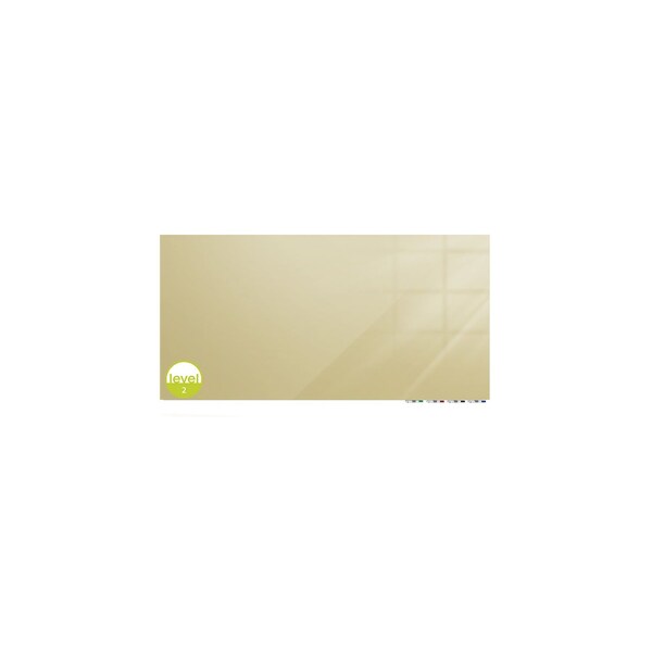 Aria Glassboard, 3 ft.Hx4W, 1/4", Beige, Glass, 36", 48", Beige